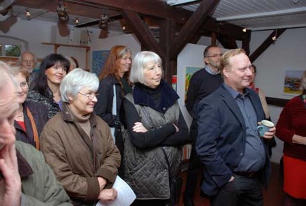 Besucher der Ausstellung