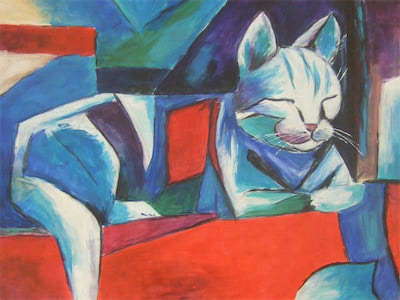Bild mit Katze